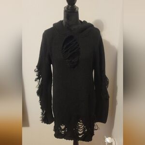 Killstar knitted hoodie